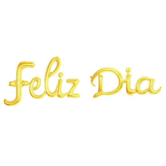 Pack Globo Foil Feliz Día Oro 115x44cm
