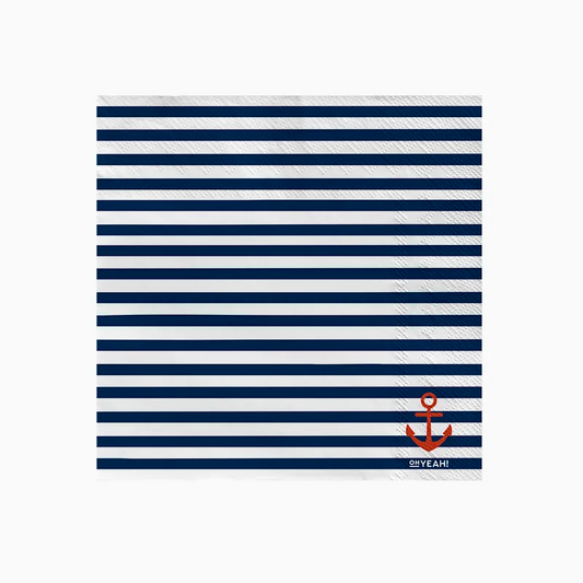 Servilletas de Papel Rayas Marineras 33 x 33 cm 20 uds