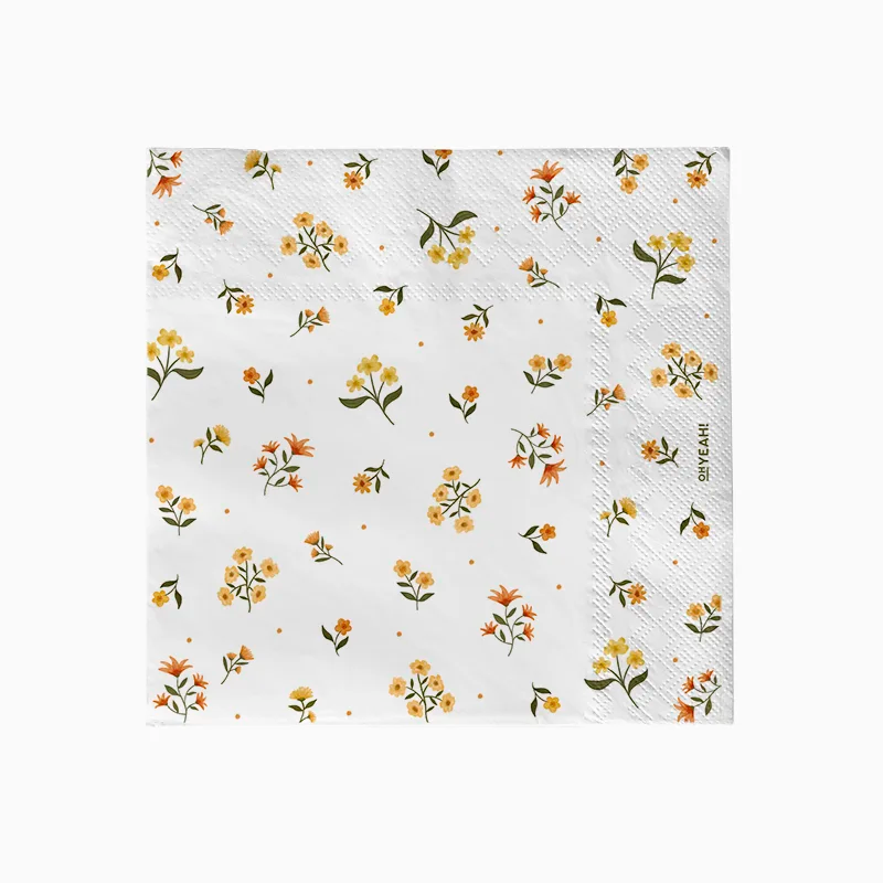 Servilletas de Papel Flores Minimalistas 33 x 33 cm 20 uds