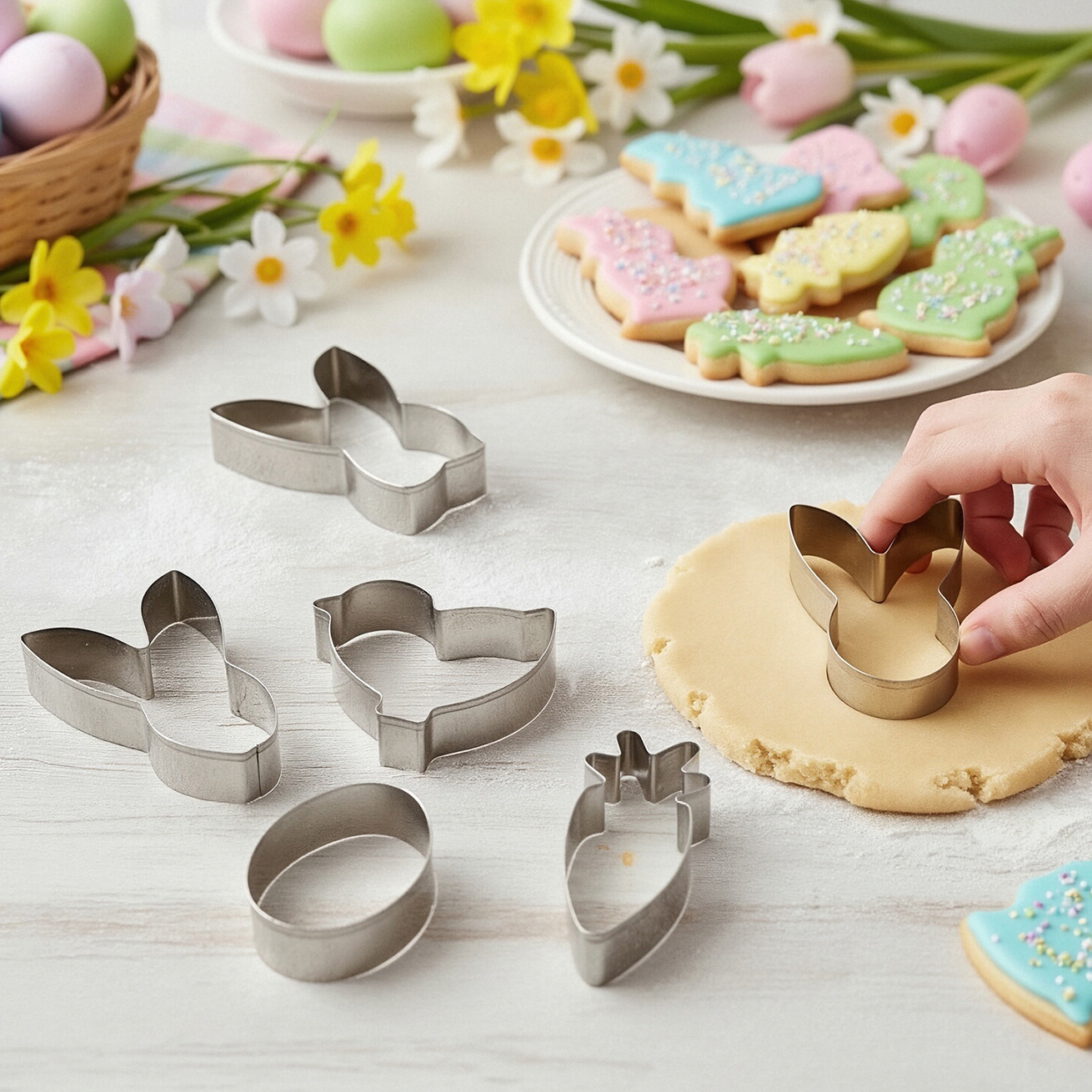 SET MOLDE REPOSTERIA PASCUA 5uds
