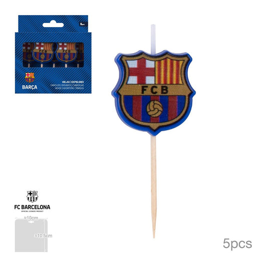 Velas Escudos Cumpleaños 5 uds
