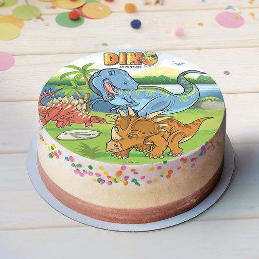 Oblea Comestible Dinosaurio para Tarta | deKora 20cm