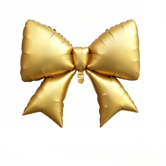 Globo Foil Lazo Gigante Dorado Mate 98x75 cm