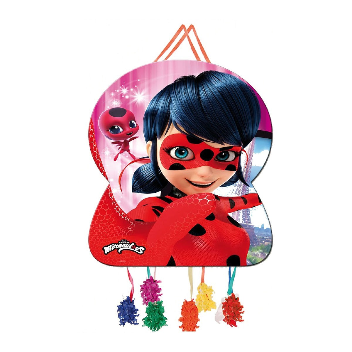 Piñata grande Miraculous Ladybug 65 × 45 cm