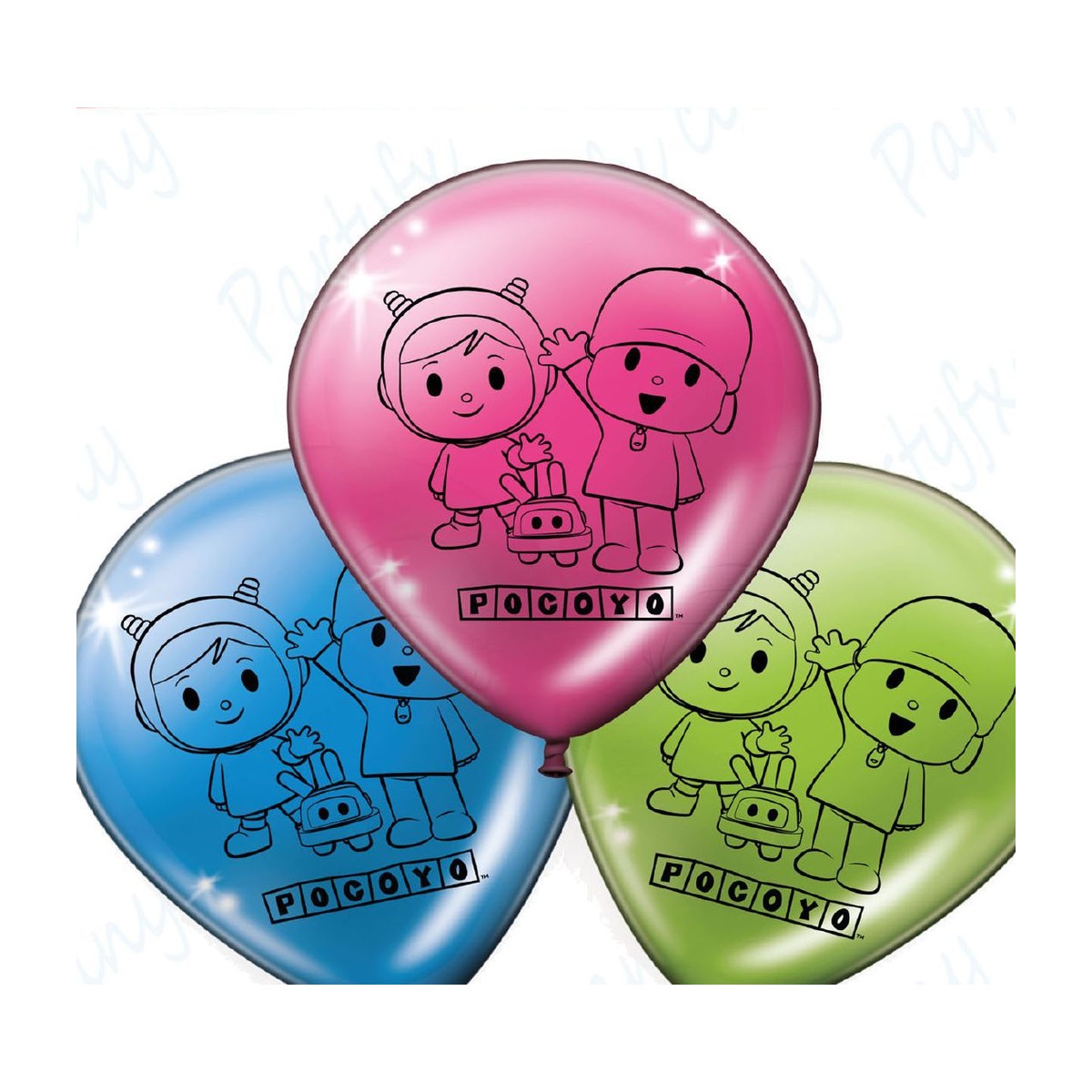Globos de látex Pocoyo 30 cm 8 uds