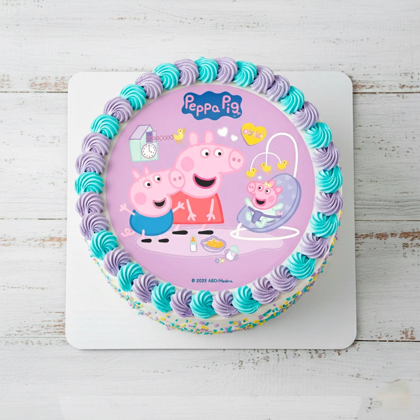 Disco Oblea Comestible Peppa Pig New Baby 20cm