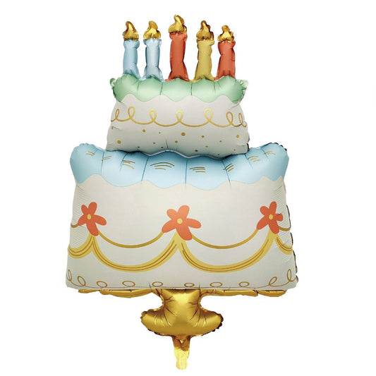 Globo Foil Tarta Cumpleaños 62,5×92 cm