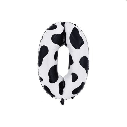 Globo Foil Número 80 cm (32") Estampado Vaca