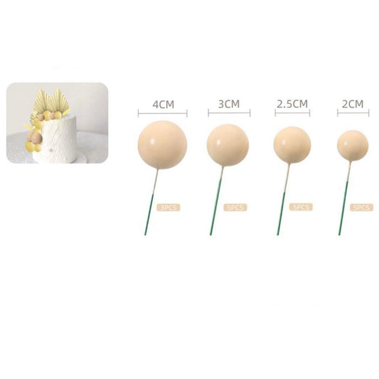 Bolas Decorativas para Tartas 18uds Color a Elegir
