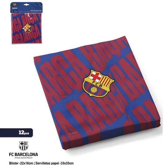 Servilletas FC Barcelona - 12 uds