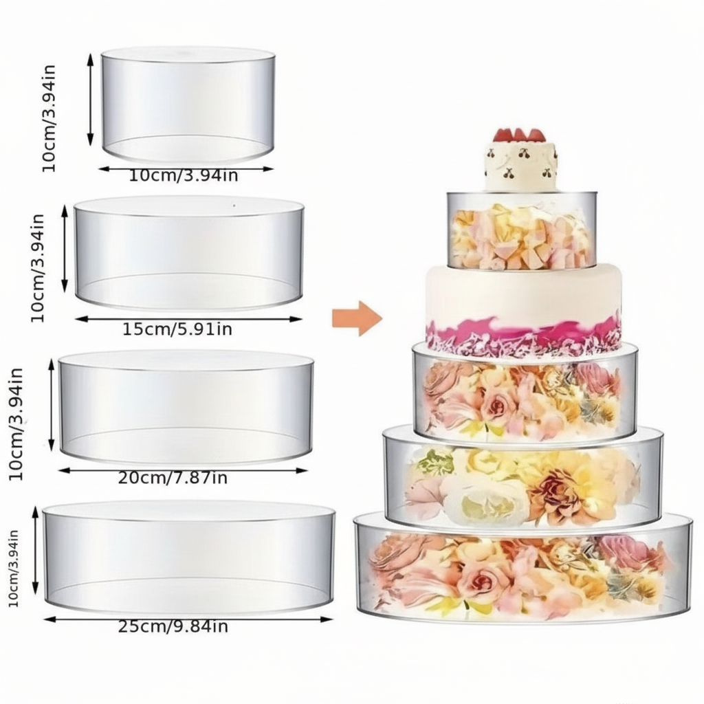 Soporte Acrílico Transparente para Tarta