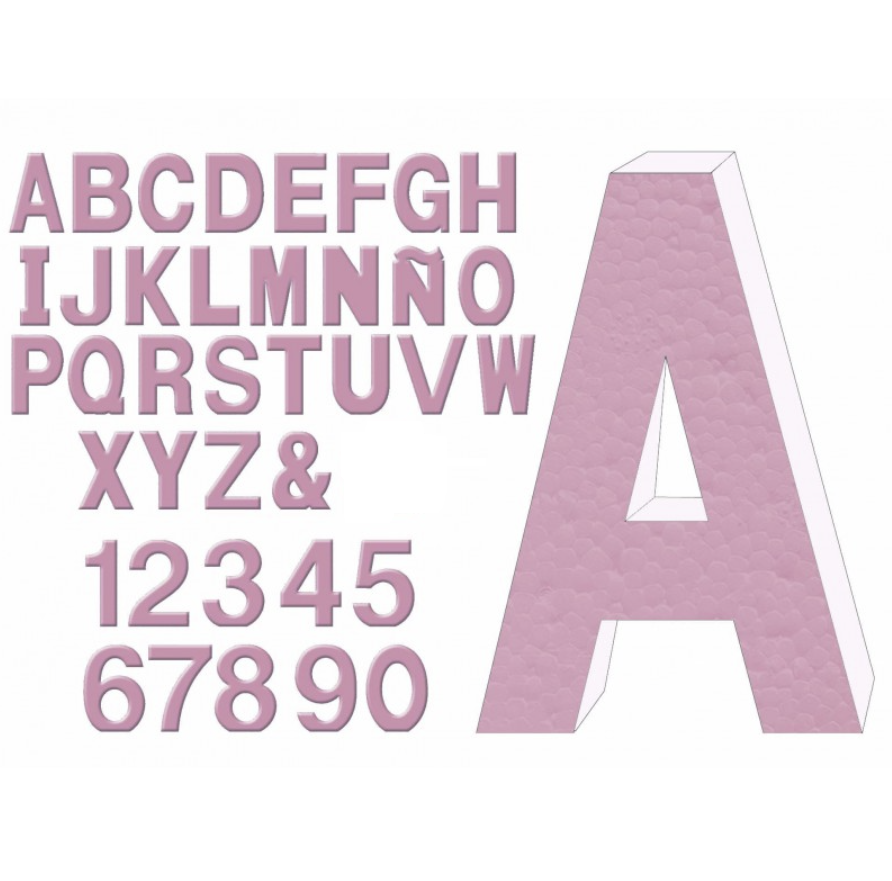 Letras y Números de Espuma de Alta Densidad 30 cm