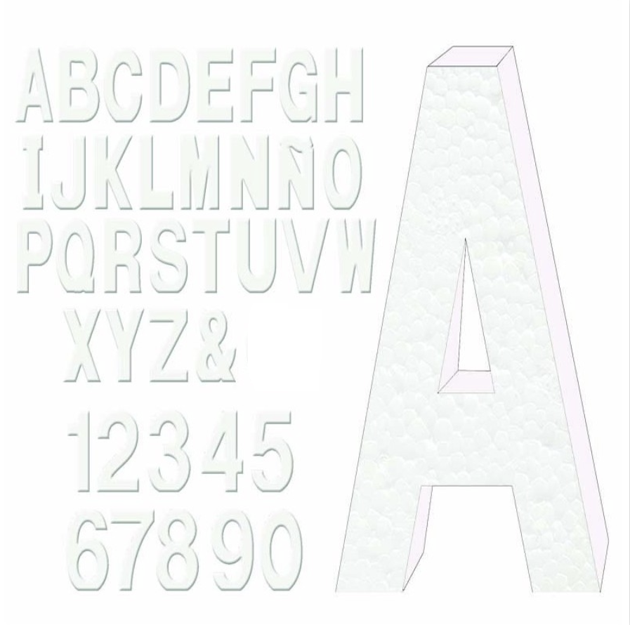 Letras y Números de Espuma de Alta Densidad 30 cm