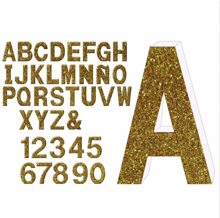Letras y Números de Espuma de Alta Densidad 30 cm