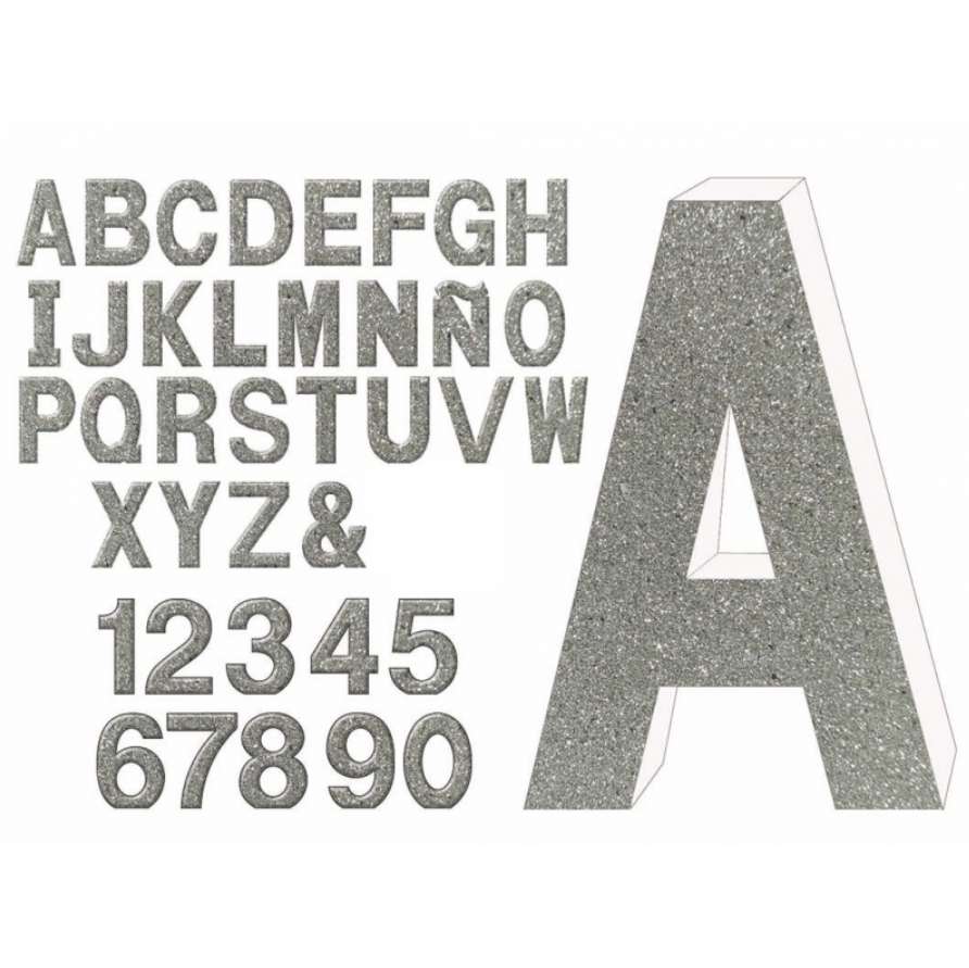 Letras y Números de Espuma de Alta Densidad 30 cm