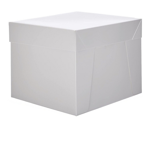 Caja Blanca para Tarta Cuadrada de Cartón | Altura 15 cm
