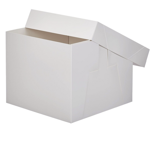 Caja Blanca para Tarta Cuadrada de Cartón | Altura 15 cm