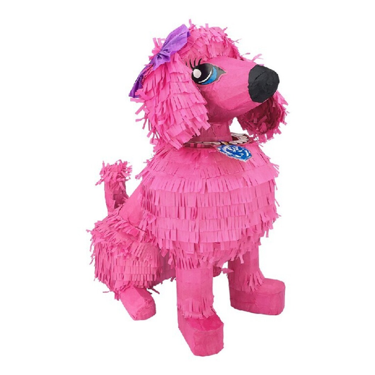 PIÑATA CANICHE ROSA (45 x 24 x 38 cm)