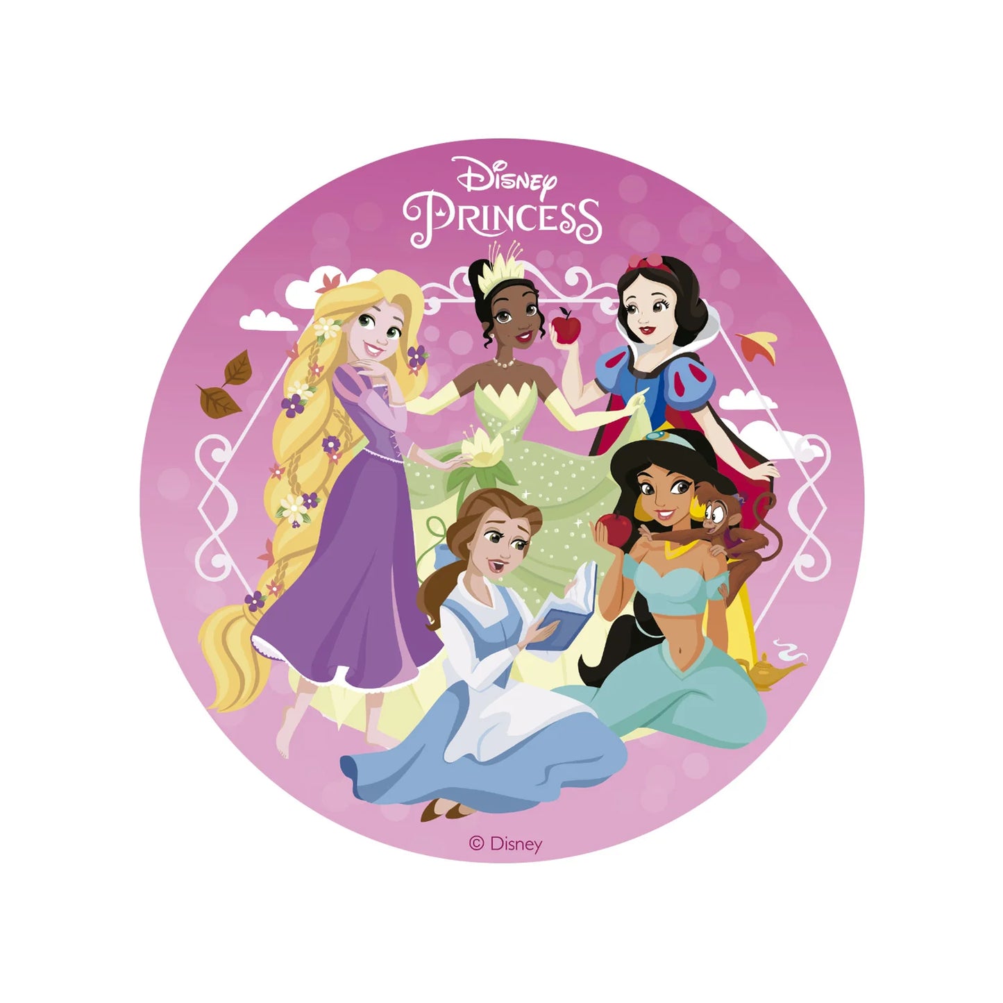 Oblea Comestible Princesas Disney para Tarta | deKora 15,5cm