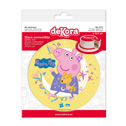 Oblea Comestible Peppa Pig para Tarta | deKora 15,5cm