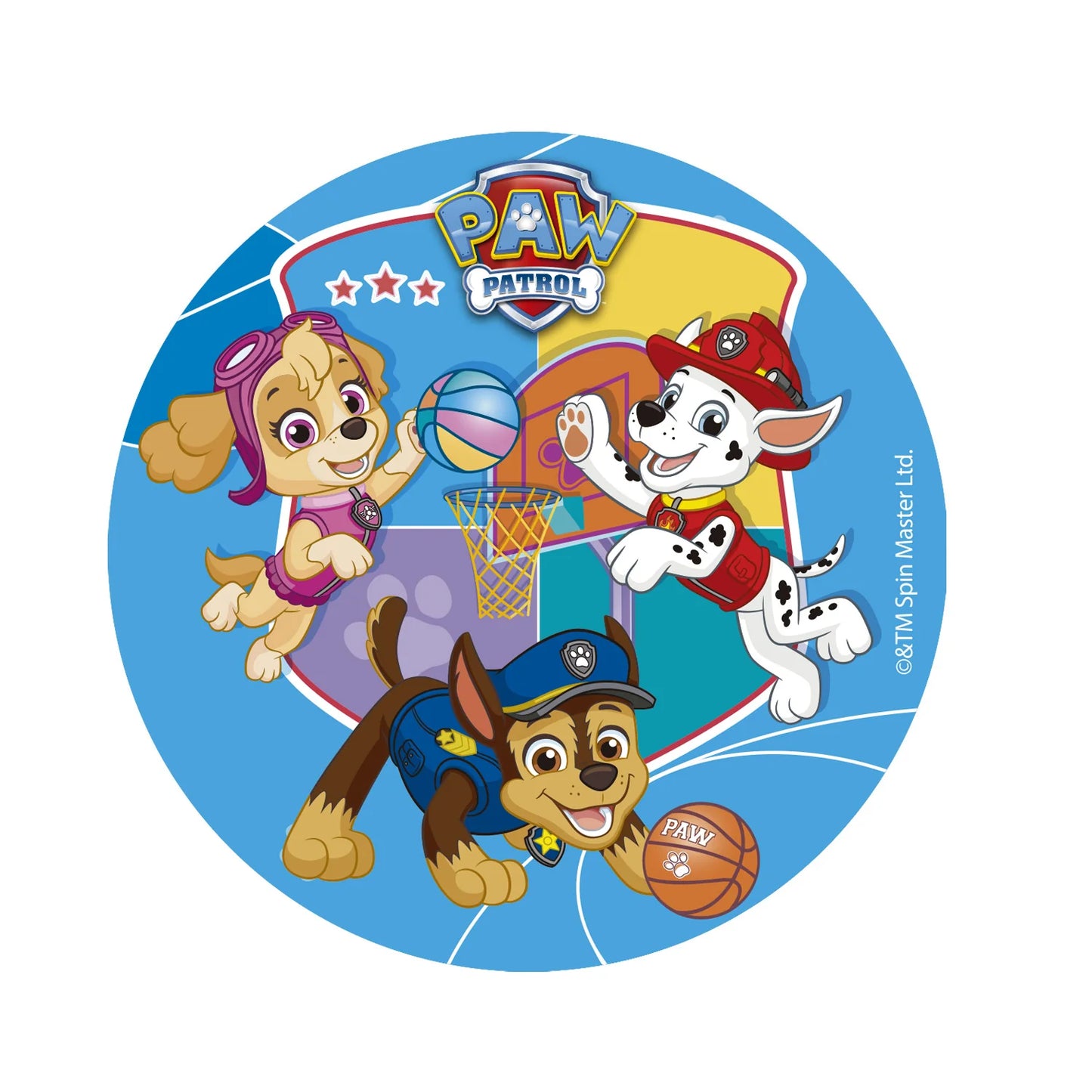 Oblea Comestible PAW Patrol para Tarta | deKora 15,5cm
