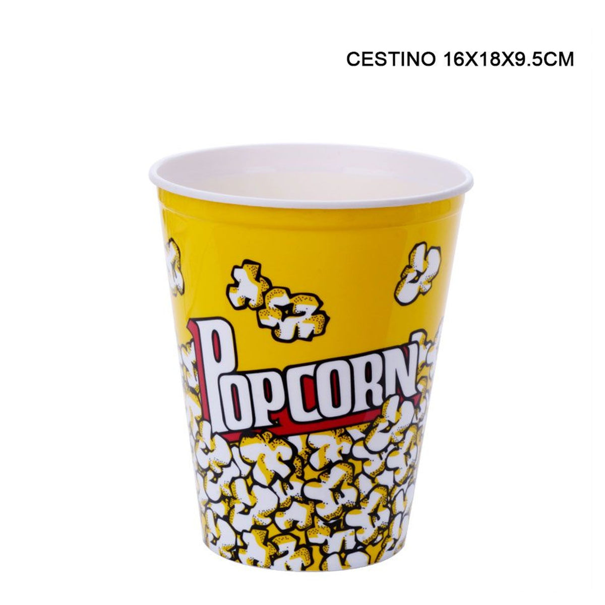 Cubo de palomitas amarillo Popcorn