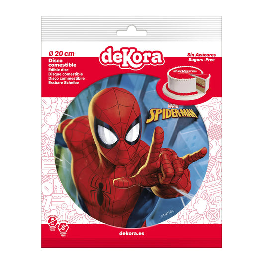 Oblea Comestible Spider-Man para Tarta | deKora 20cm