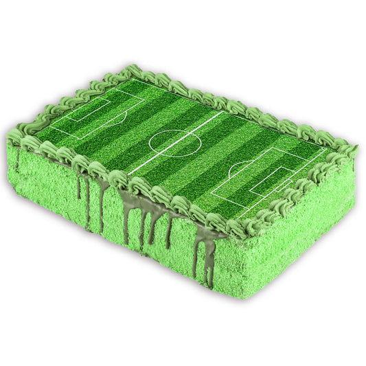 Oblea Comestible Campo de Fútbol para Tarta | deKora A5 14,8x21cm