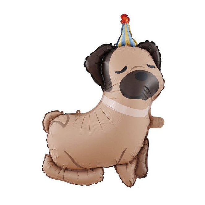 Globo Foil Pug 75×54 cm