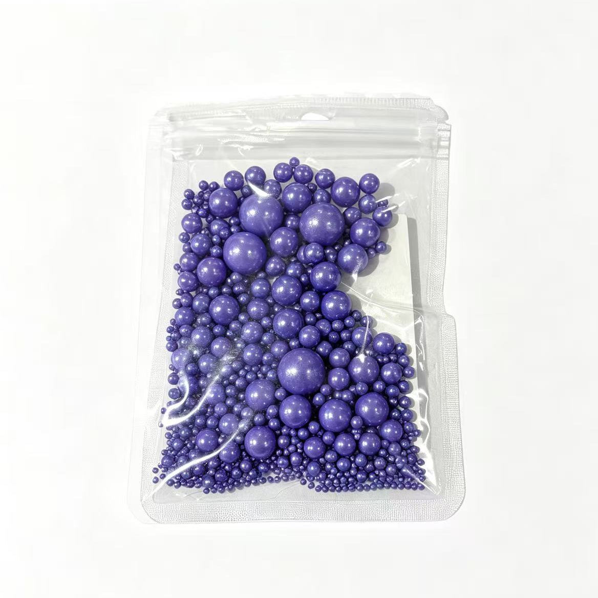 Perlas de azúcar moradas mixtas para decorar tartas 50g