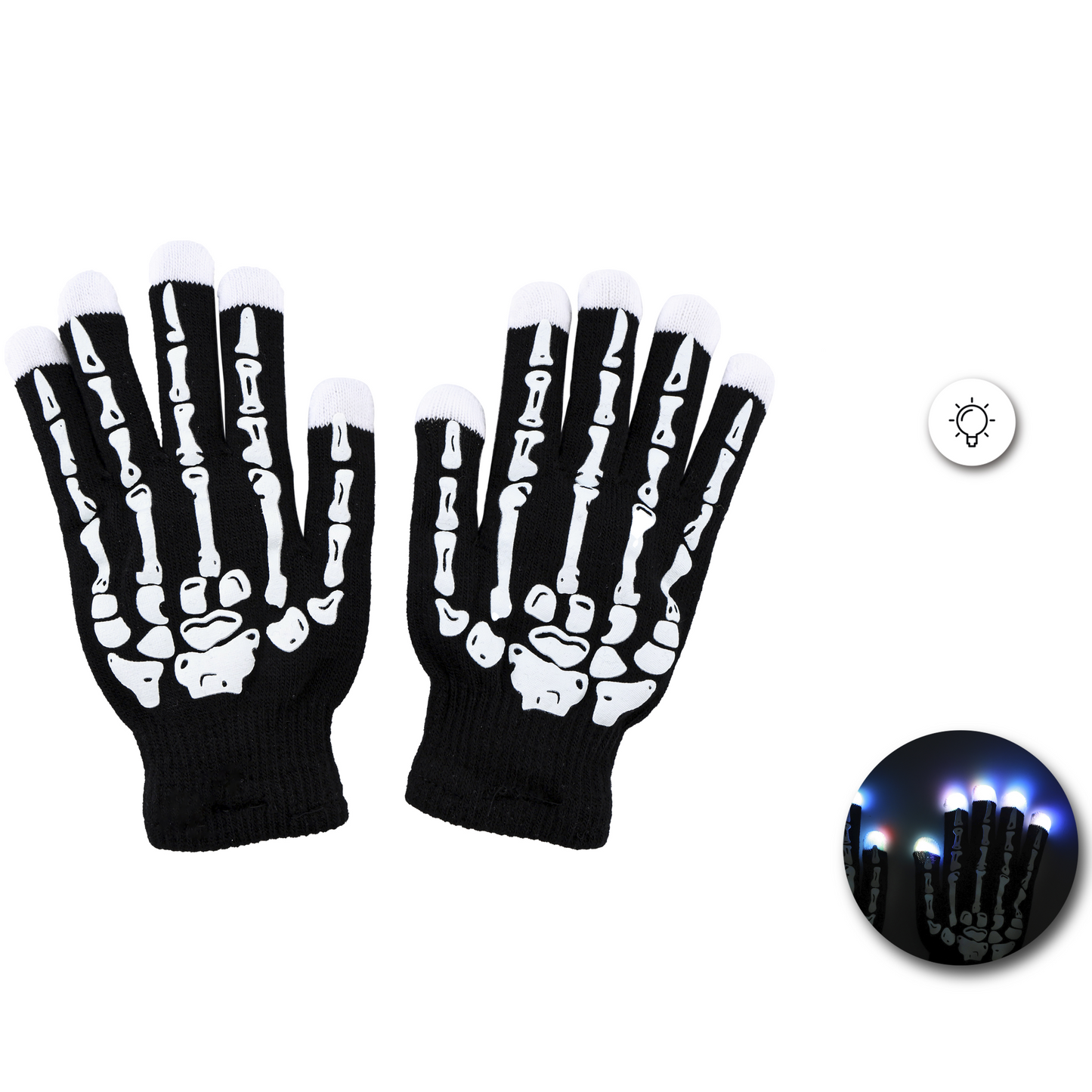 Guantes Esqueleto LED Adulto