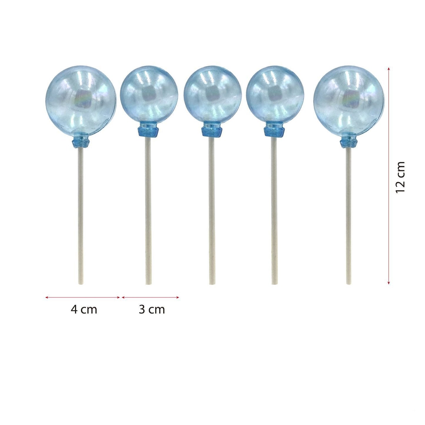 Bolas Decorativas para Tarta 12cm Pack 5 uds