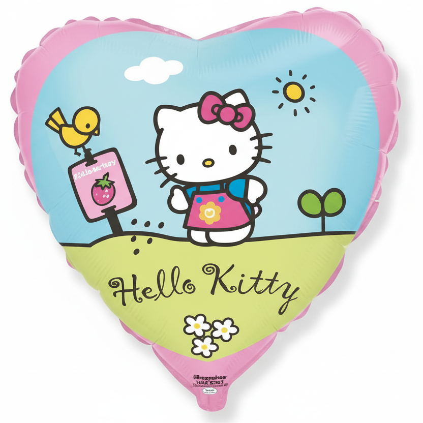 Globo Foil Hello Kitty Corazón 45cm