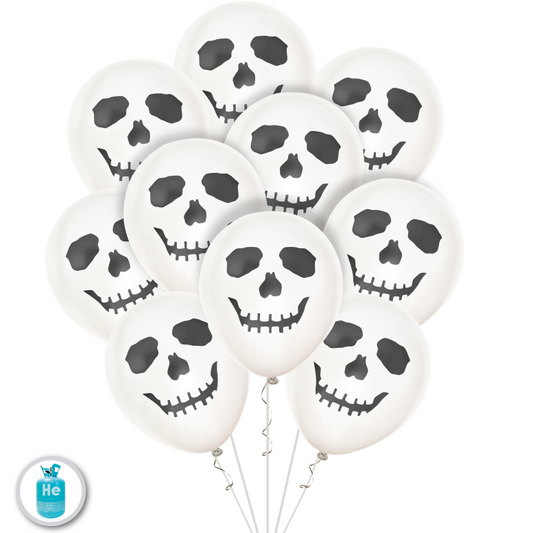 Globos Látex Fantasma Halloween 35 cm 10 uds
