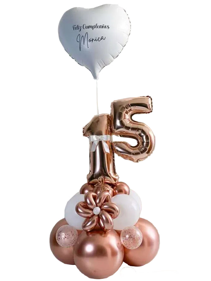 Columna de Globos de Números Personalizado | Decoración a Medida - imagen 2