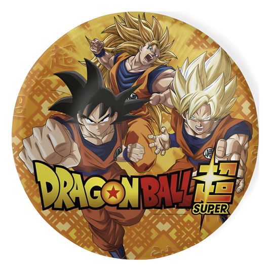Platos Cartón Dragon Ball 18 cm - 8 uds