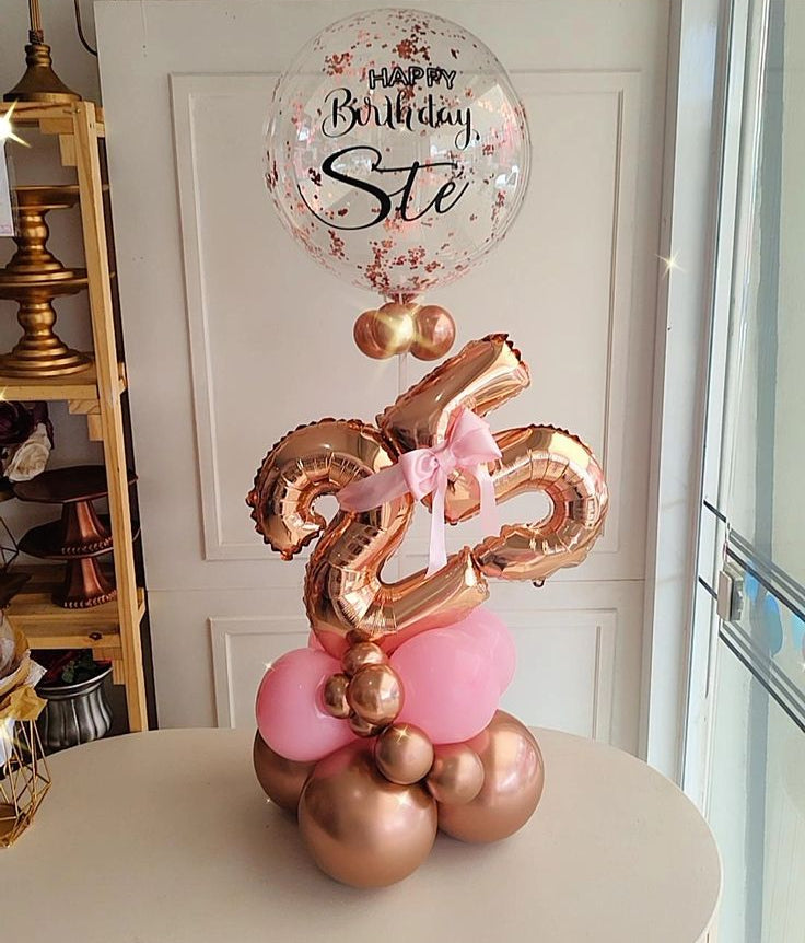 Columna de Globos de Números Personalizado | Decoración a Medida - imagen 5