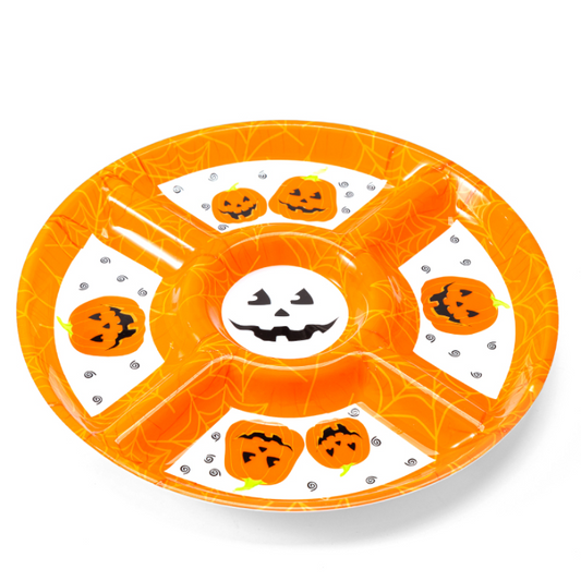 Plato Snack Halloween con 5 Compartimentos