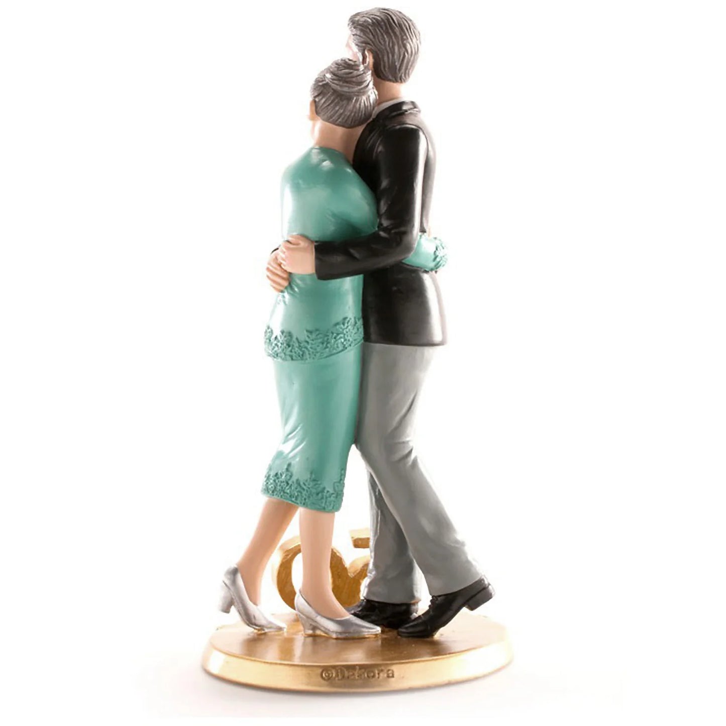 Figura Pareja Boda 50 Aniversario Abrazados 20 cm