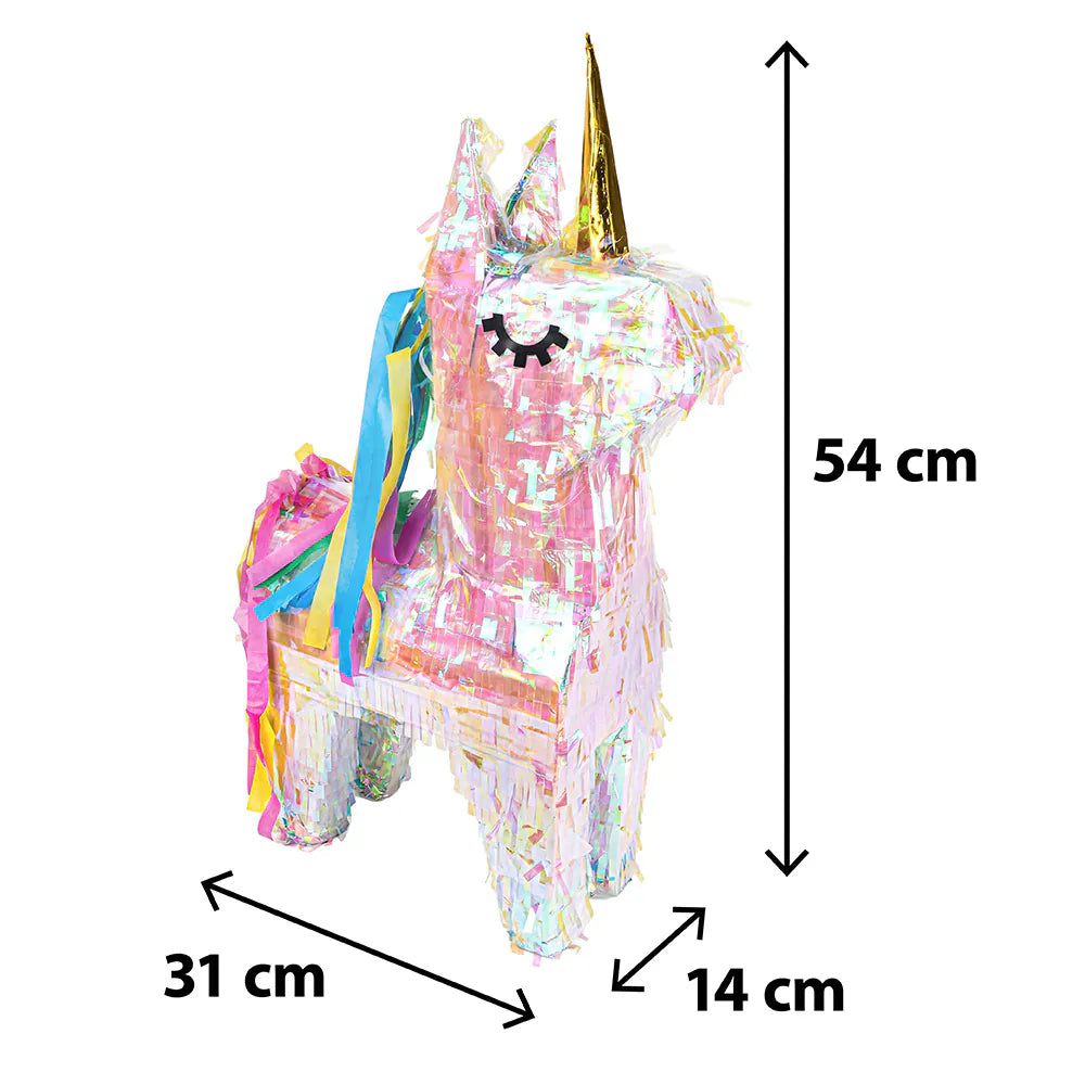 Piñata Unicornio Brillante 54 x 31 x 14 cm
