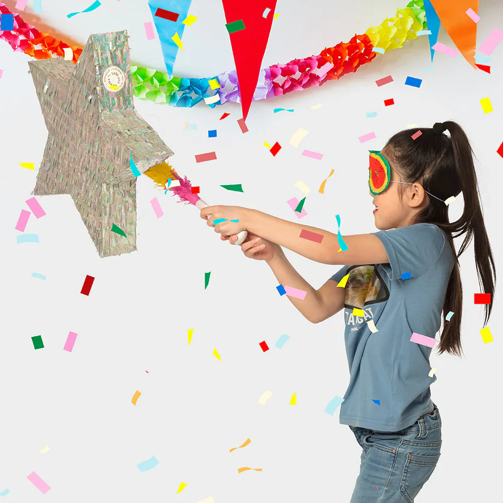 Piñata Estrella Plateada 44 x 44 x 8 cm