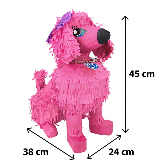 Piñata Caniche Rosa 45x24x38 cm