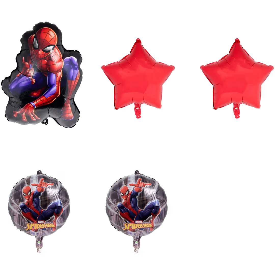 Pack 5 Globos Foil Spider-Man 45 cm