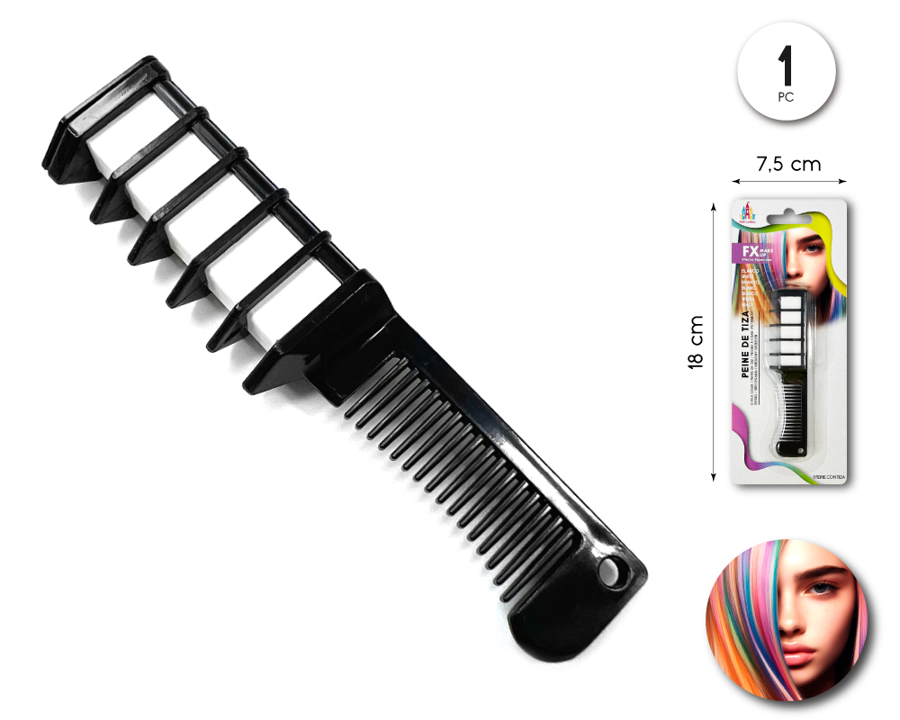 Peine de tiza para mechas de colores