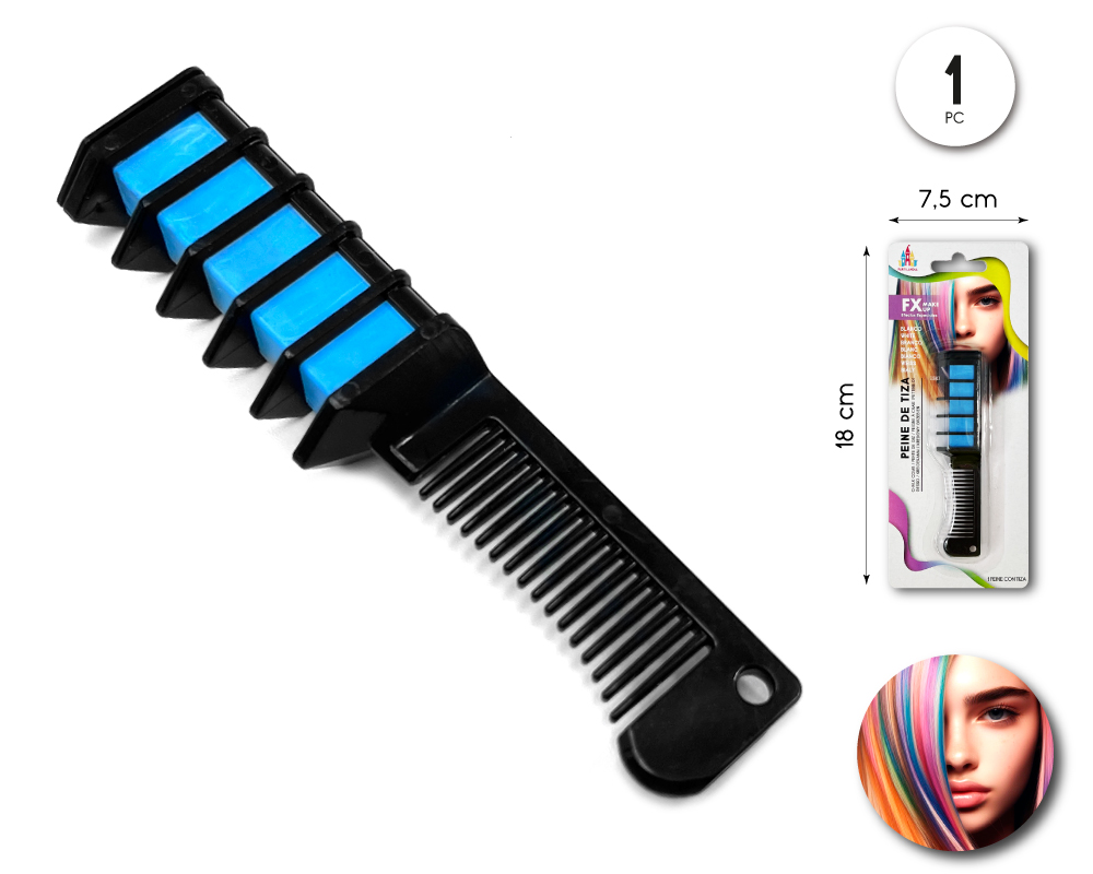 Peine de tiza para mechas de colores