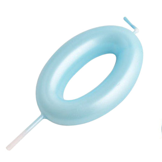 Vela Número Cumpleaños Metálica Azul 6cm