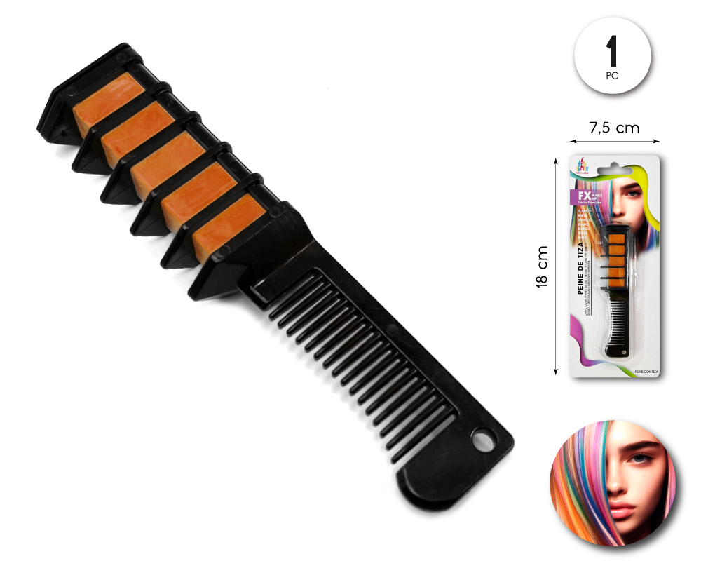 Peine de tiza para mechas de colores