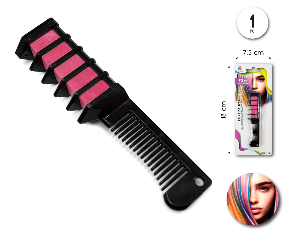 Peine de tiza para mechas de colores
