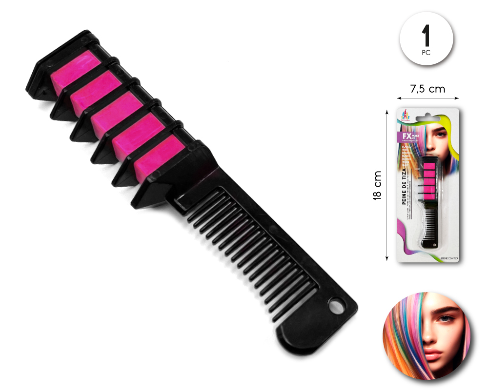 Peine de tiza para mechas de colores