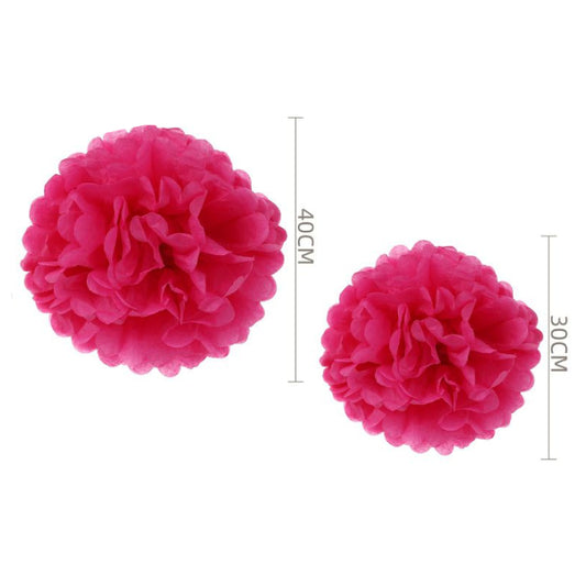 Pompones de Papel 20cm Pack 2 unidades Varios Colores